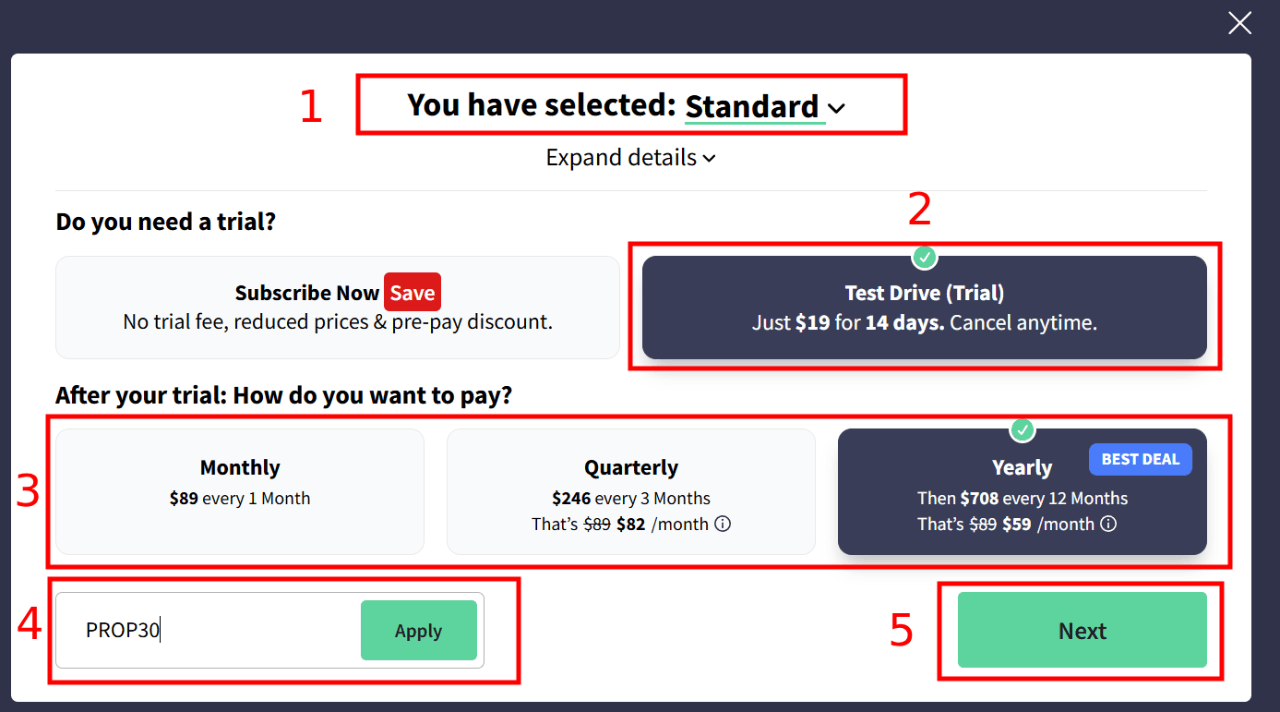apply trendspider discount trick
